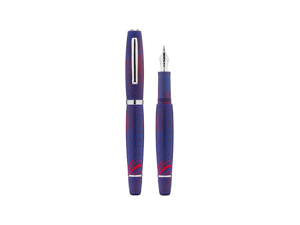 Stylo Plume Scribo La Dotta Paradisus, 18K, Bleu, DOTFP25PL1803