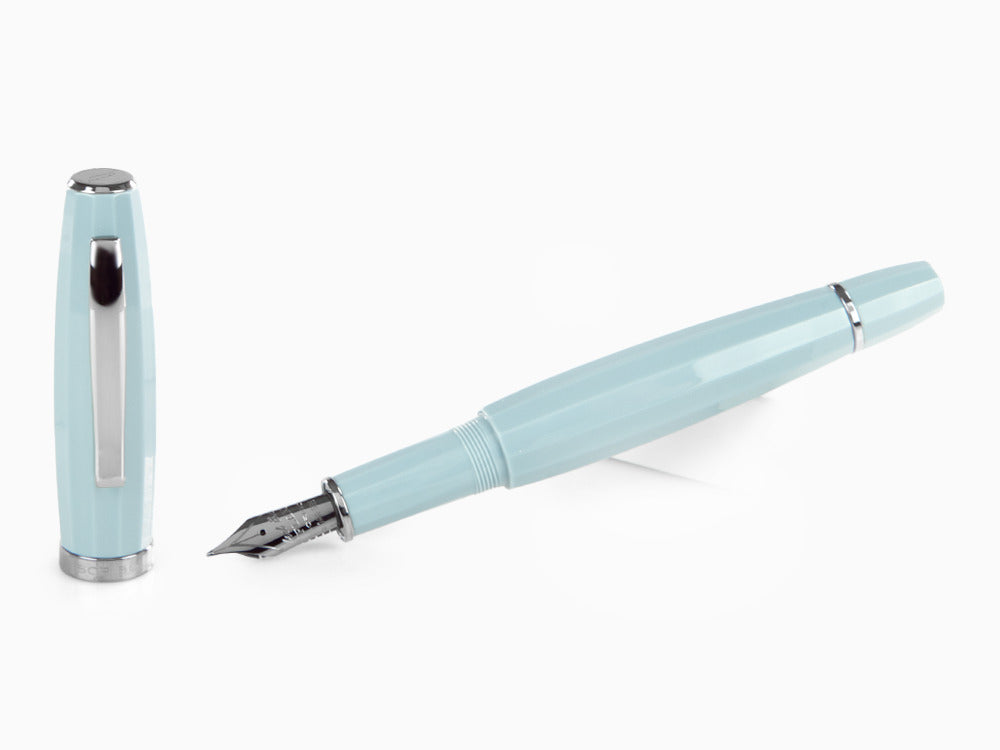 Stylo Plume Scribo Feel, Bleue, Ruthénium, Plume Flex, FEEFP03RT1403