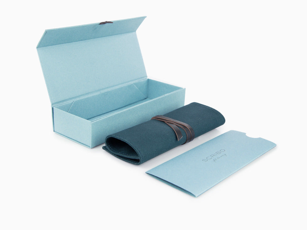 Stylo Plume Scribo Feel, Bleue, Ruthénium, Plume Flex, FEEFP03RT1403