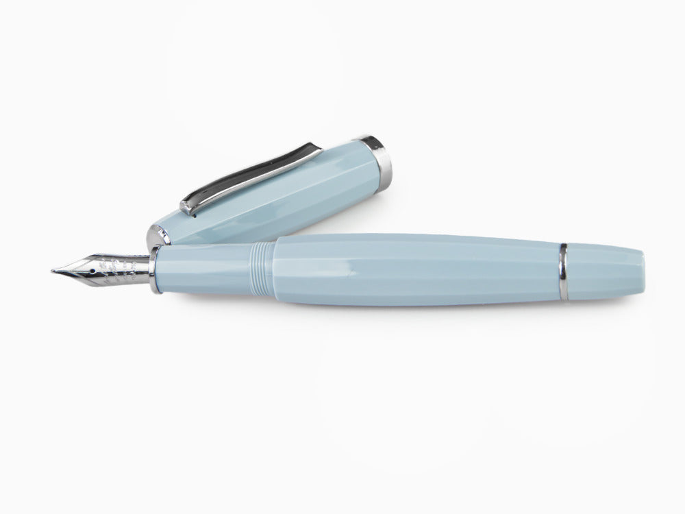 Stylo Plume Scribo Feel, Résine Bleue, Ruthénium, FEEFP03RT1803