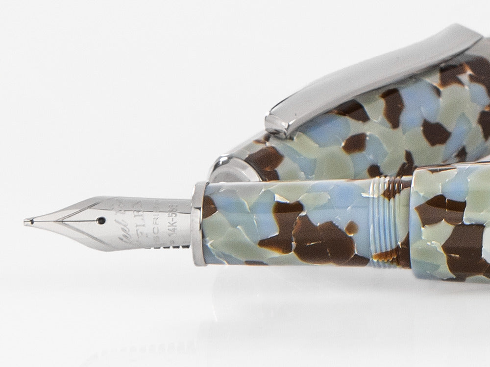 Stylo Plume Scribo Feel Graniglia, 14K, Edition Limitée, FEEFP25PL1403