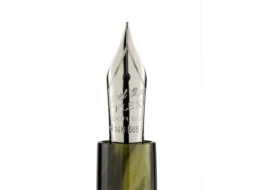 Stylo Plume Scribo Flow Evoluzione 14K, Edition Limitée, FLOFP07RT1403