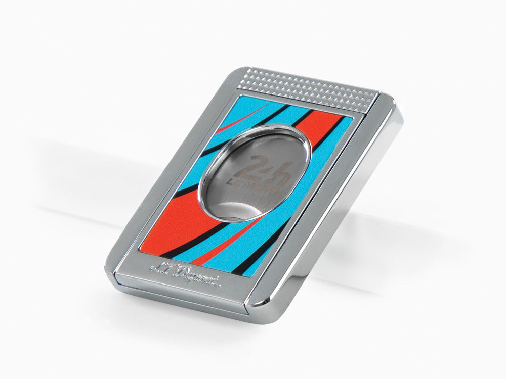 Coupe Cigare S.T. Dupont 24H Du Mans, Palladium, Laque, Bleu, 003489