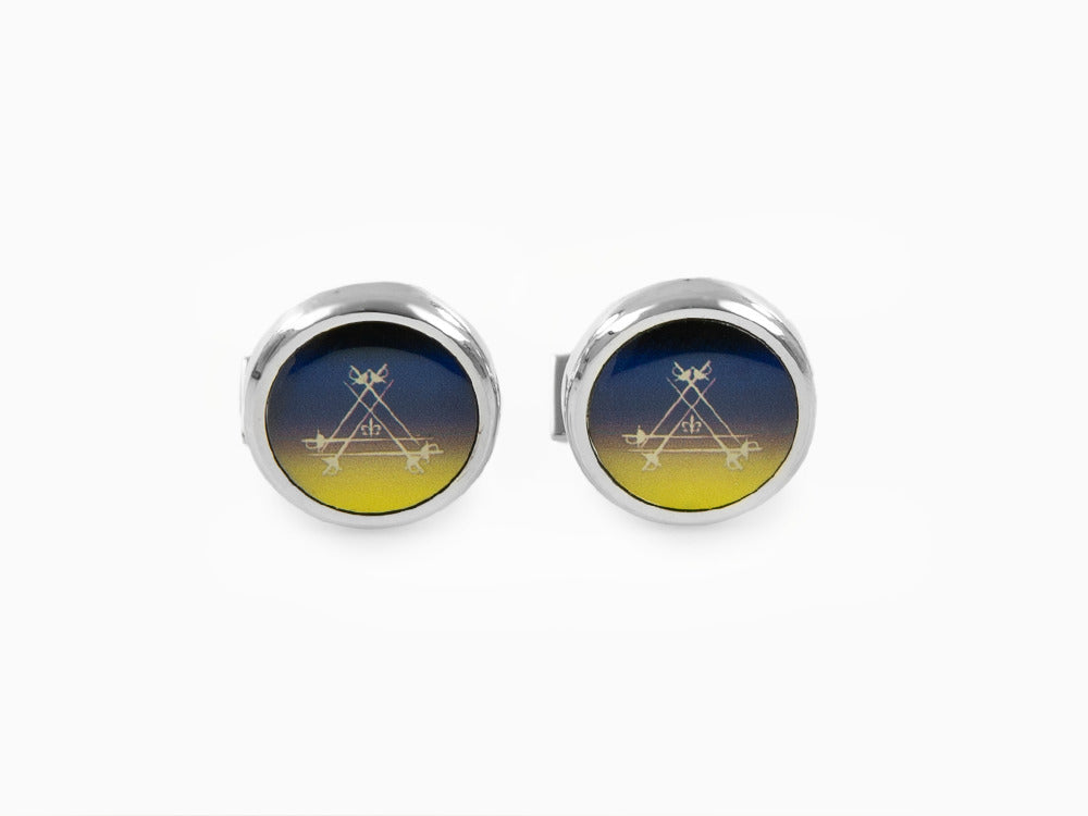 Boutons de Manchette S.T. Dupont Montecristo La Nuit, Laque, Laque, Bleu, 005715
