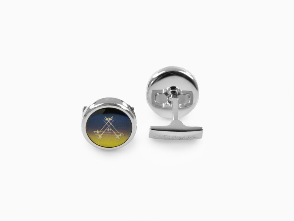 Boutons de Manchette S.T. Dupont Montecristo La Nuit, Laque, Laque, Bleu, 005715