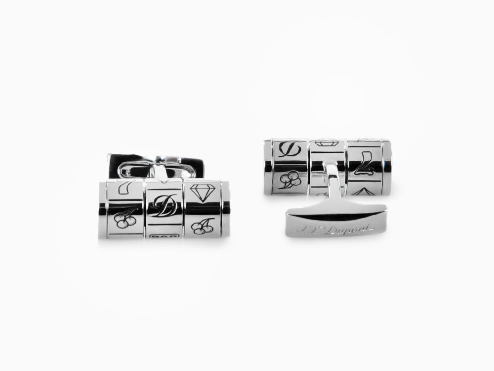 Boutons de Manchette S.T. Dupont Line D Gamble, Palladium, 005748