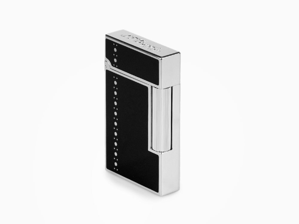 Briquet S.T. Dupont Ligne 2 Derby, Laque, Attributs Palladium, Noir, 016434
