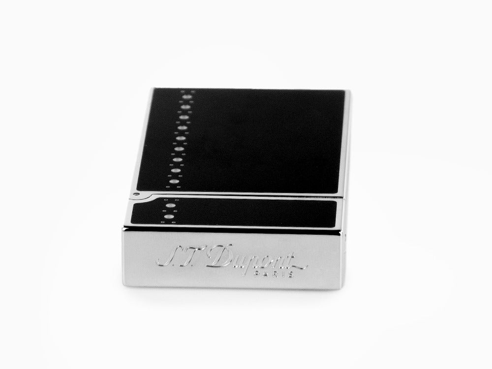 Briquet S.T. Dupont Ligne 2 Derby, Laque, Attributs Palladium, Noir, 016434