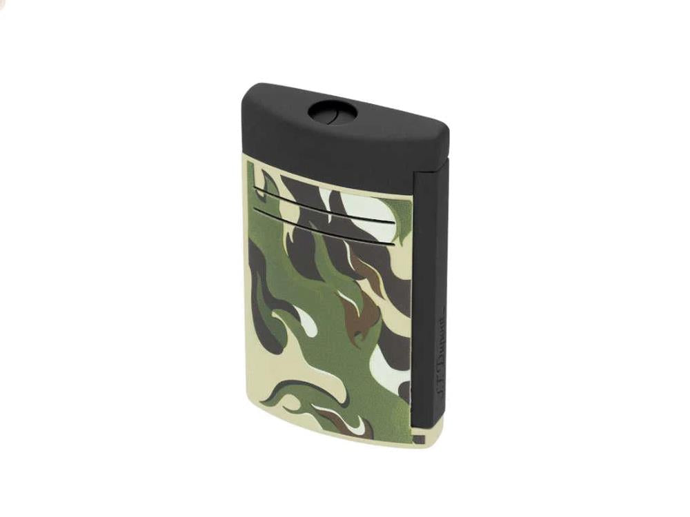 Briquet S.T. Dupont Camo Maxijet, Métal, PVD, Vert, Édition Limitée, 020150