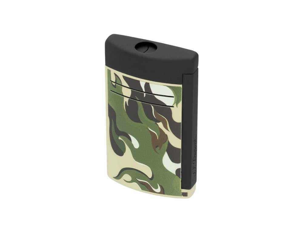 Briquet S.T. Dupont Camo Maxijet, Métal, PVD, Vert, Édition Limitée, 020150
