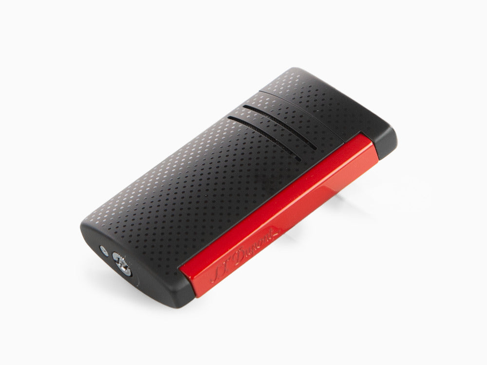 Briquet S.T. Dupont Maxijet, Chrome, Rouge/Black Mat, 020160N