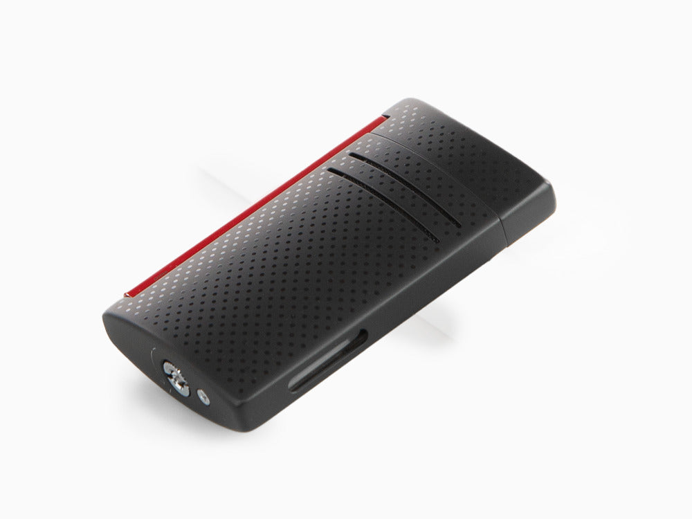 Briquet S.T. Dupont Maxijet, Chrome, Rouge/Black Mat, 020160N