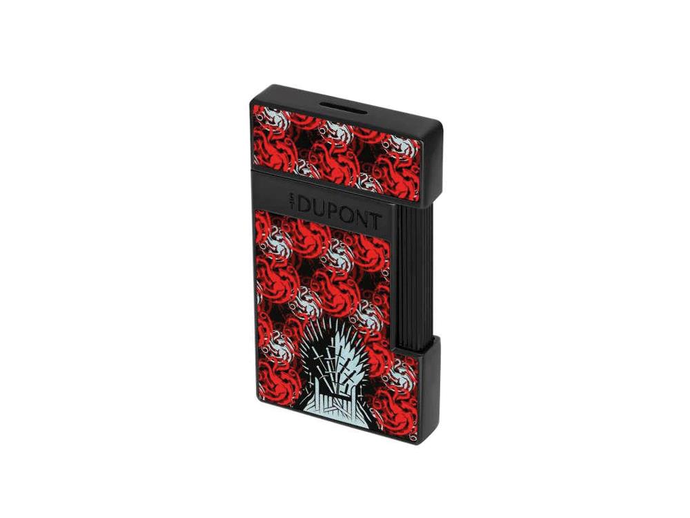 Briquet S.T. Dupont Game of Thrones Slimmy, PVD, Noir, Édition Limitée, 028112