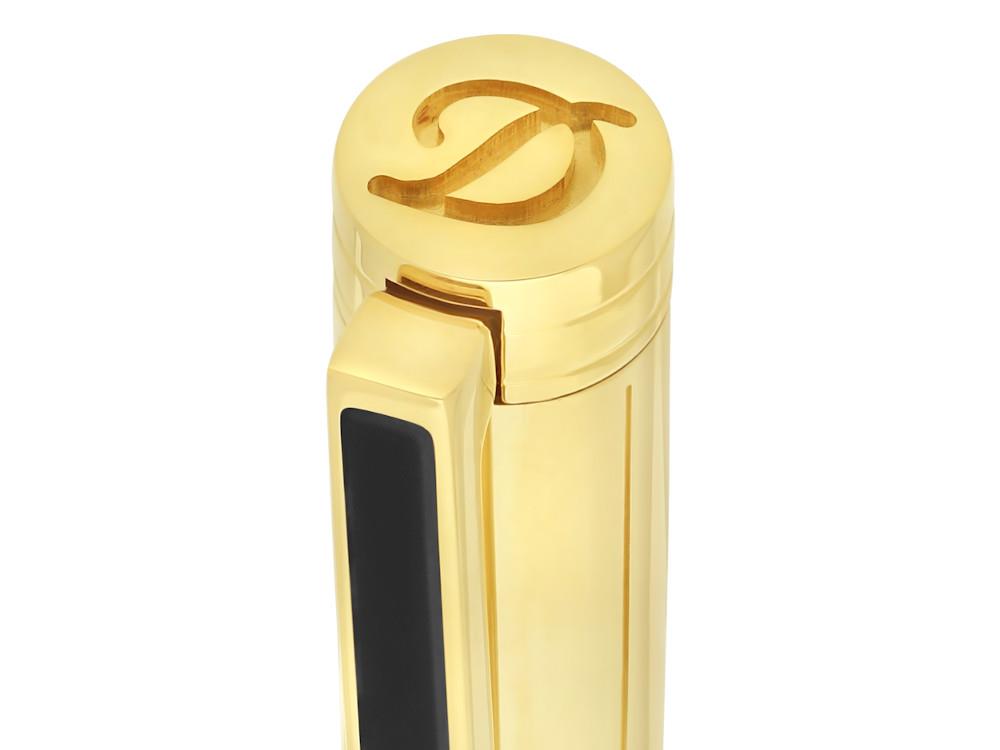 Stylo bille S.T. Dupont Classique, Laiton, Noir, 045076N