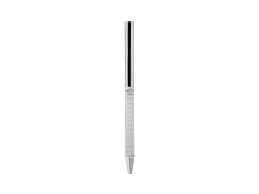 Stylo bille S.T. Dupont Classique, Laiton, Argent, 045079N