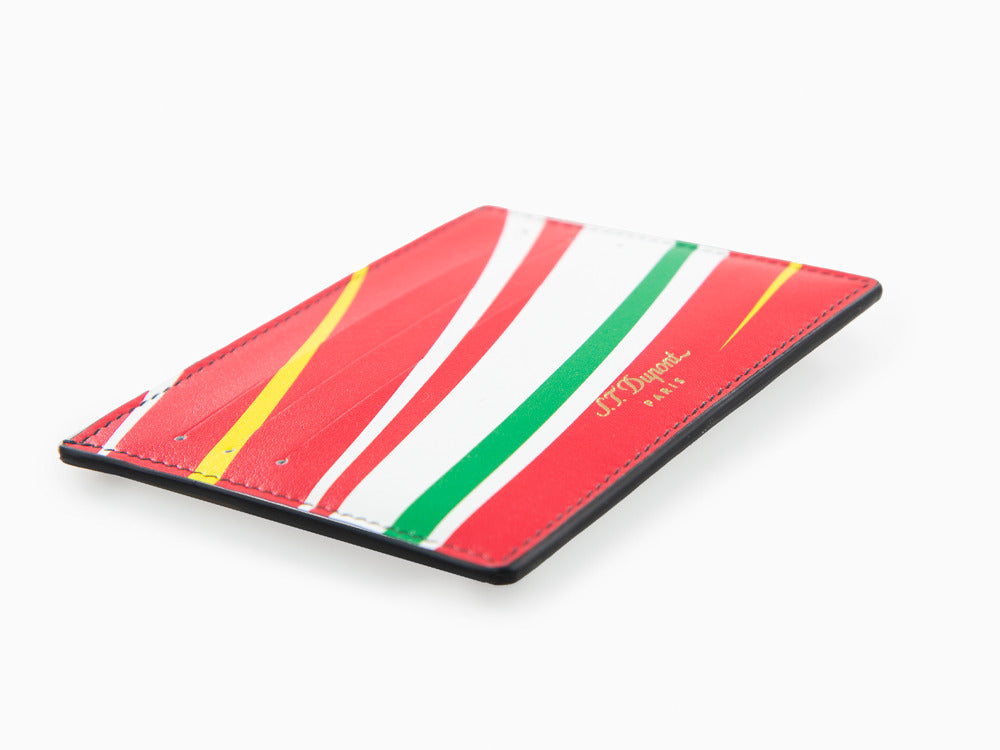 Porte-cartes S.T. Dupont 24H Du Mans, Cuir, Rouge, 6 Cartes de crédit, 161311
