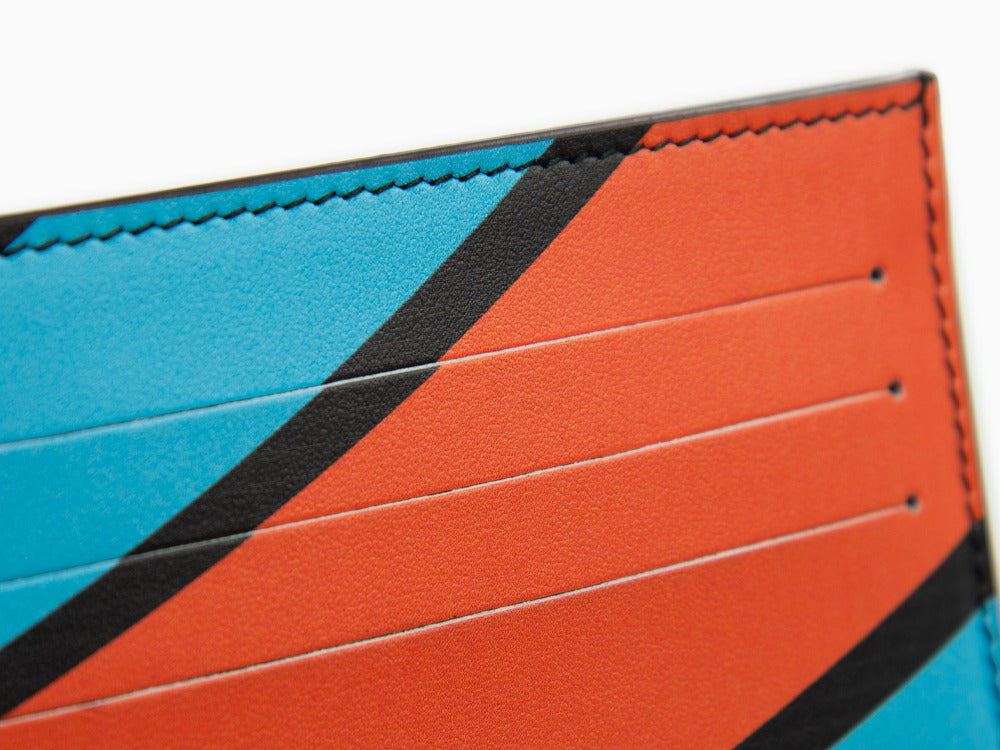 Porte-cartes S.T. Dupont 24H Du Mans, Cuir, Bleu, 6 Cartes de crédit, 161411