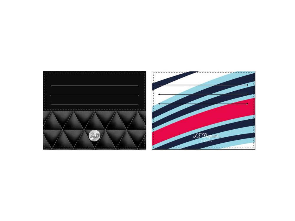 Porte-cartes S.T. Dupont 24H Du Mans, Cuir, Blanc, 6 Cartes de crédit, 161511