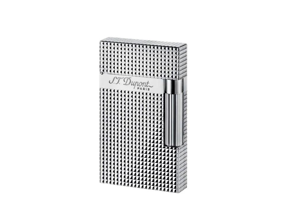 Briquet S.T. Dupont Ligne 2, Silver Diamond Head, 016184
