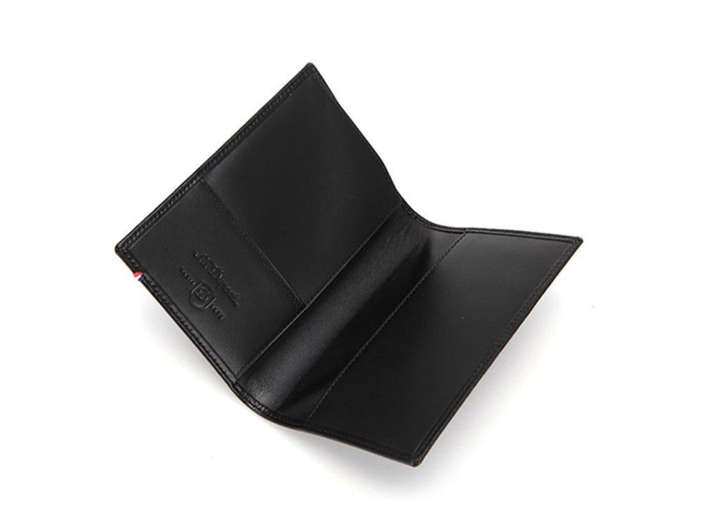 Couverture de Passeport S.T. Dupont Line D, Cuir, Noir, 1 Carte, 180012