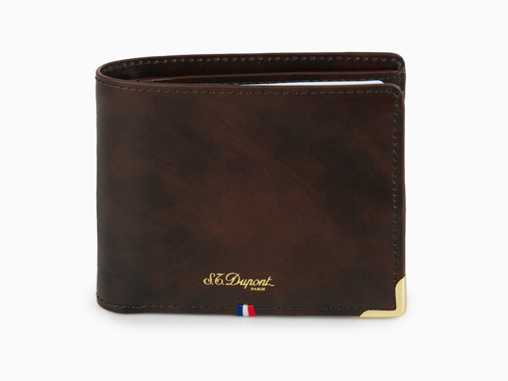 Portefeuille S.T. Dupont Atelier Cloudy, Marron, Cuir, 6 Cartes, 190453