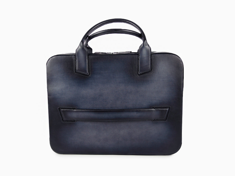 Porte documents S.T. Dupont Le Grand Atelier, Cuir, Bleu, 191365