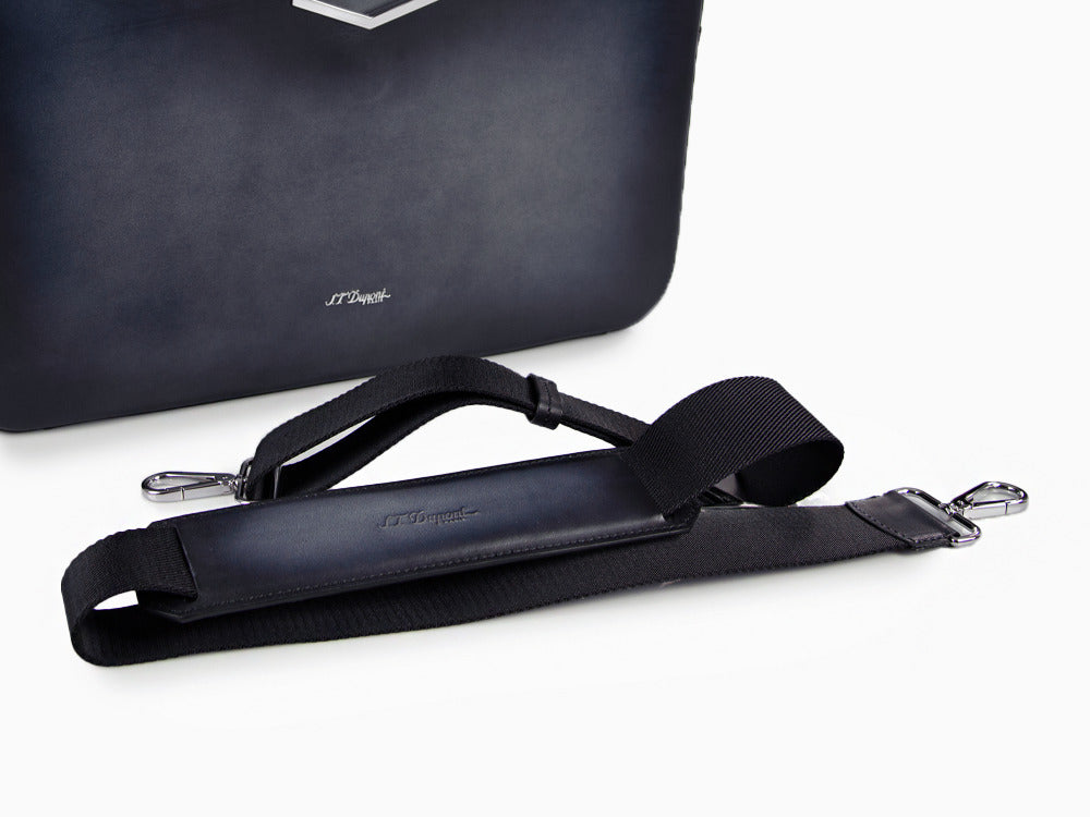 Porte documents S.T. Dupont Le Grand Atelier, Cuir, Bleu, 191365