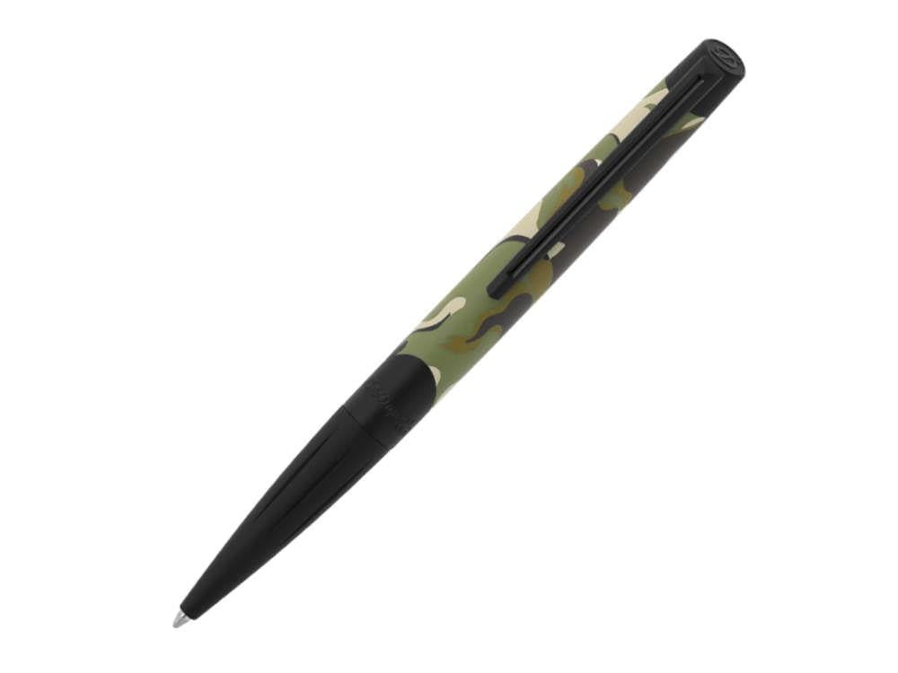 Stylo bille S.T. Dupont Defi Camo, Laiton, PVD, Vert, Édition Limitée, 405050