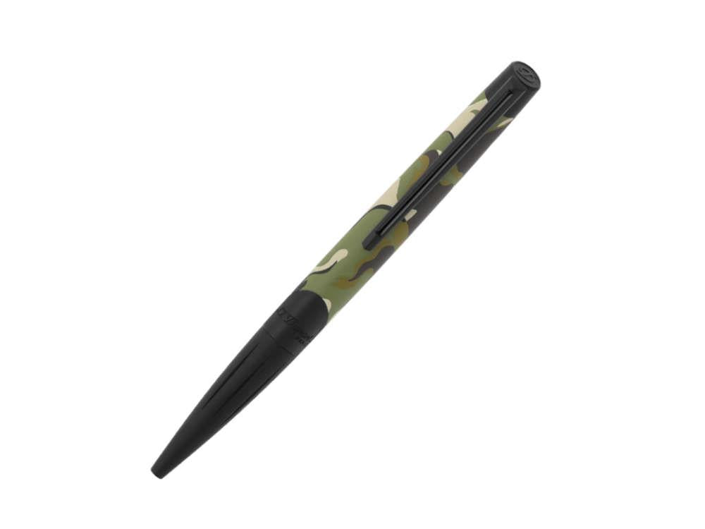 Stylo bille S.T. Dupont Defi Camo, Laiton, PVD, Vert, Édition Limitée, 405050