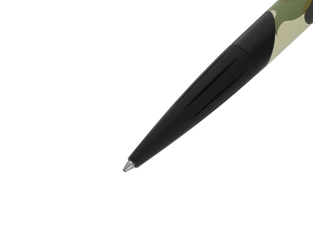 Stylo bille S.T. Dupont Defi Camo, Laiton, PVD, Vert, Édition Limitée, 405050