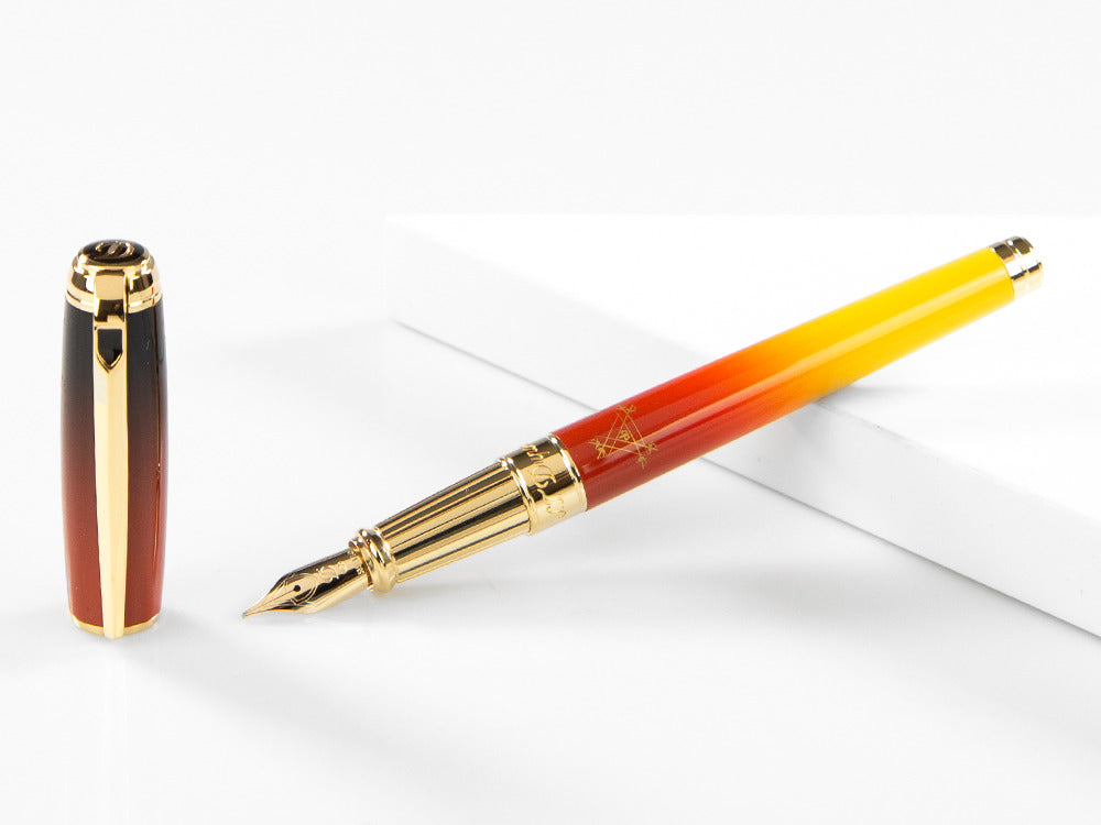 Stylo Plume S.T. Dupont Line D Montecristo, Le Crépuscule, Or, 410136L