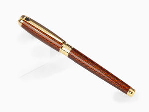 Roller S.T. Dupont Line D Guilloche Large, Ambre, Attributs or, 412111L
