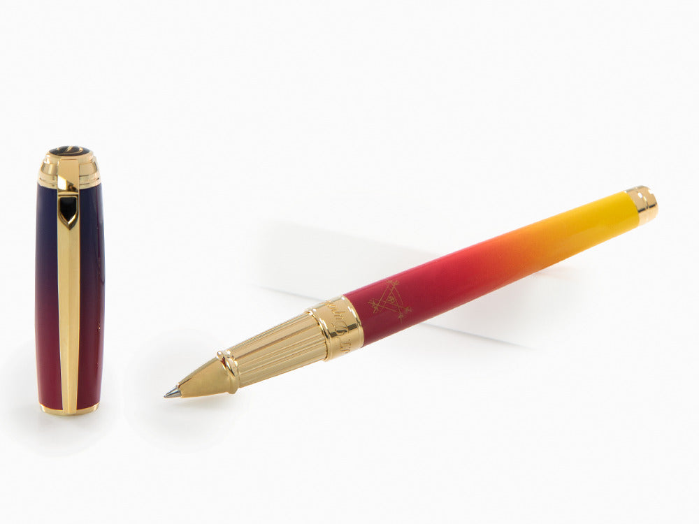 Roller S.T. Dupont Montecristo L'Aurore Line D, Violet, Plaqué or, 412134L