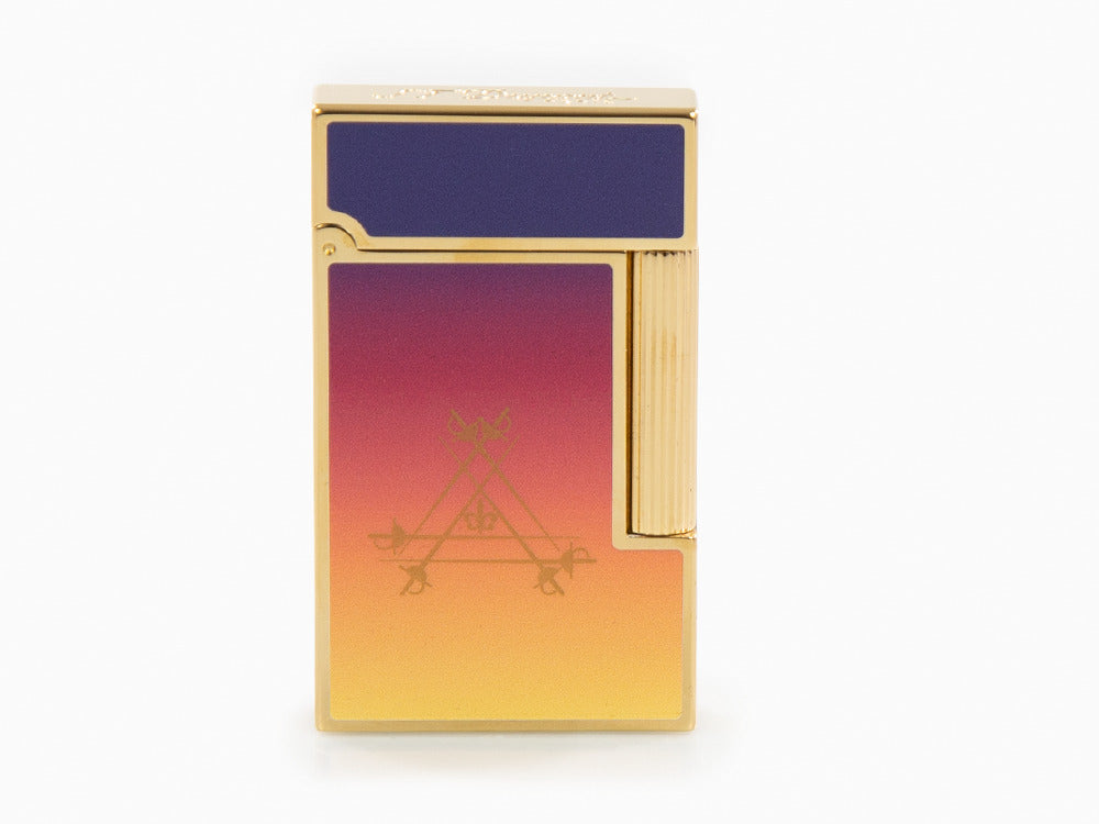 Briquet S.T. Dupont Ligne 2 Montecristo L'Aurore, Plaqué or, Violet, C16034