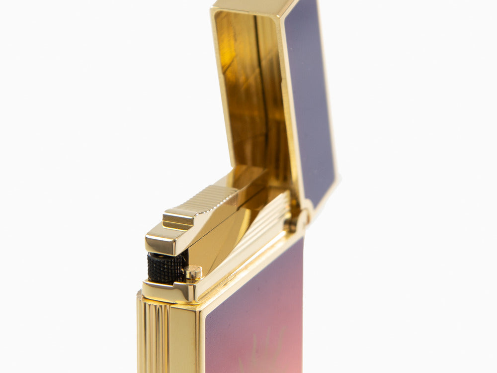 Briquet S.T. Dupont Ligne 2 Montecristo L'Aurore, Plaqué or, Violet, C16034