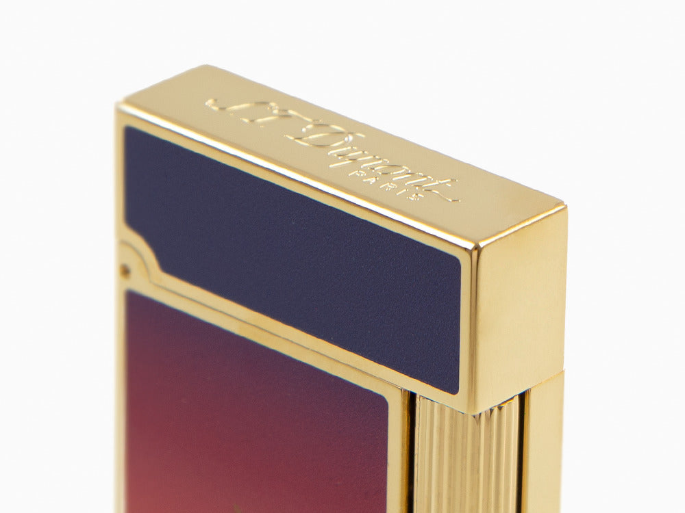 Briquet S.T. Dupont Ligne 2 Montecristo L'Aurore, Plaqué or, Violet, C16034