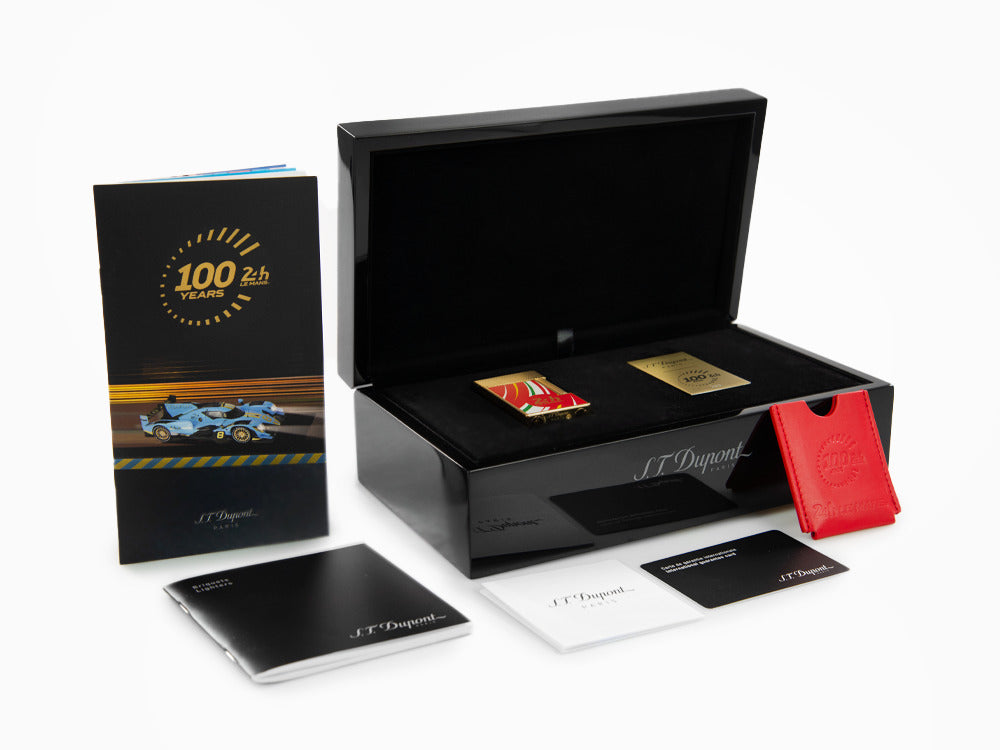 Briquet S.T. Dupont 24H Du Mans Ligne 2, Palladium, Rouge, C16090