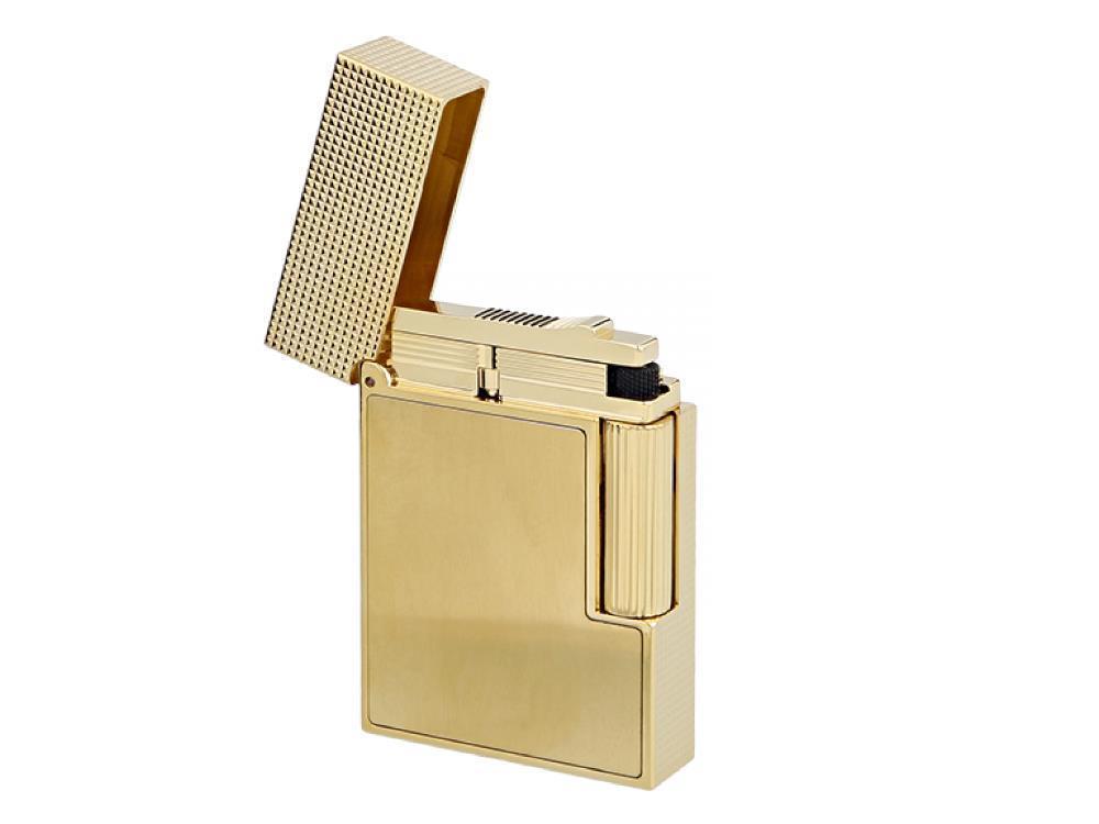 Briquet S.T. Dupont Ligne 2 Small, Laiton, Plaqué or, Or, C18602