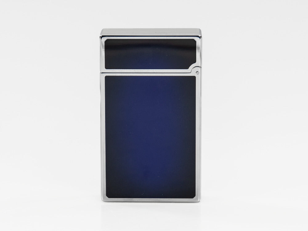 Briquet S.T. Dupont Ligne 2 New Le Grand Sunburst, Palladium, Bleu, C23013