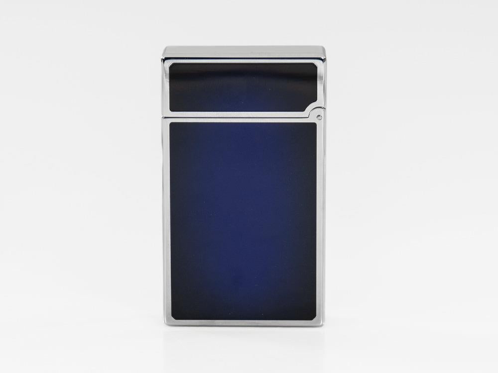 Briquet S.T. Dupont Ligne 2 New Le Grand Sunburst, Palladium, Bleu, C23013