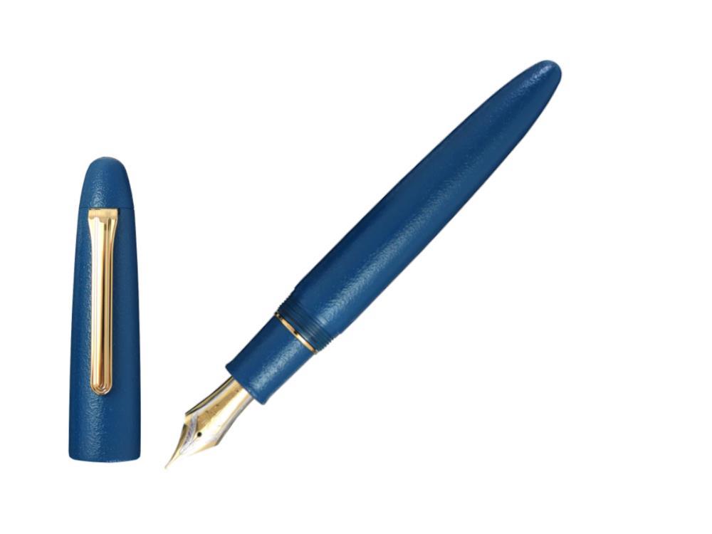 Stylo Plume Sailor KOP Iro-Miyabi Fukaai, Bleu, Ebonite, 10-1584-440