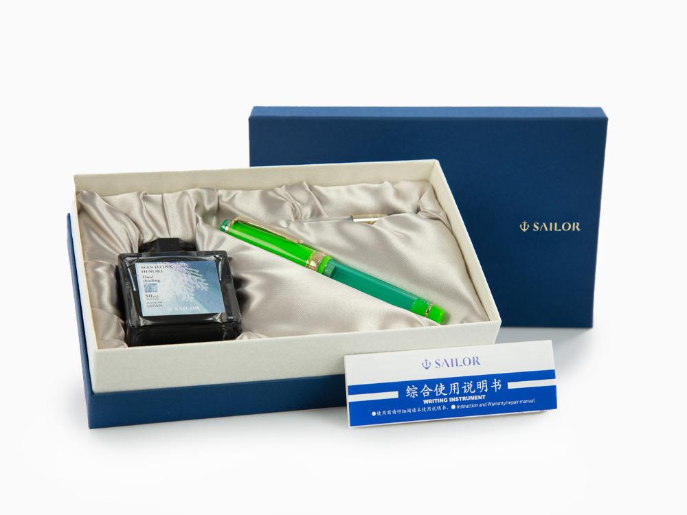 Stylo Plume Sailor PG Slim Manyo II Grass, Édition spéciale, 10-2558-360