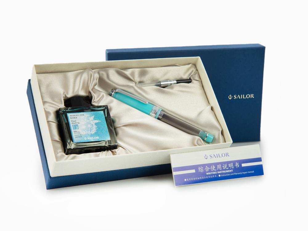 Stylo Plume Sailor PG Slim Manyo II Moss, Édition spéciale, 10-2562-321