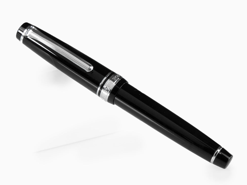 Stylo Plume Sailor Professional Gear Slim Silver, Noir, Rhodium