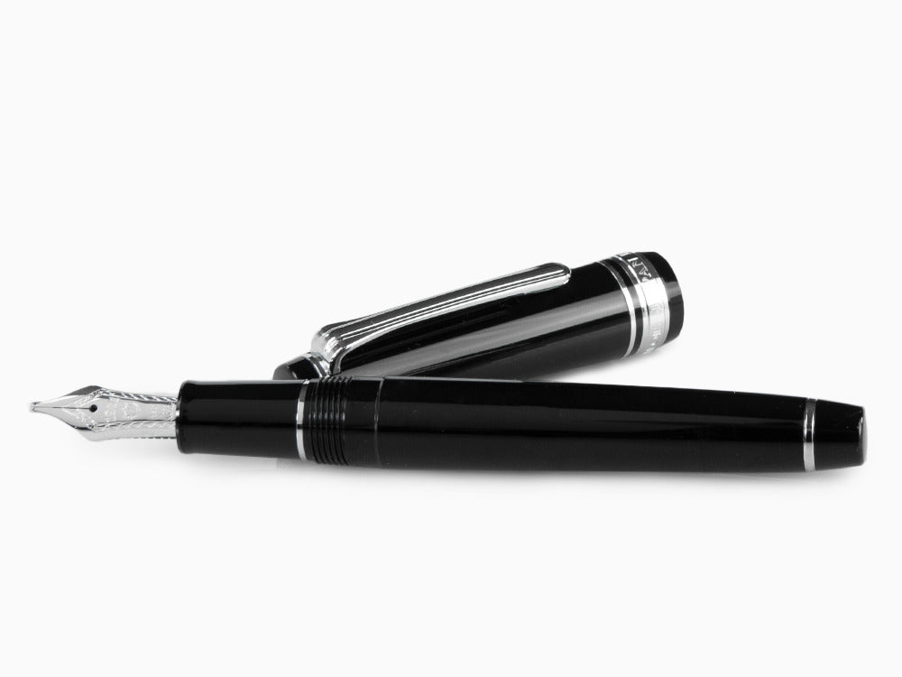 Stylo Plume Sailor Professional Gear Slim Silver, Noir, Rhodium