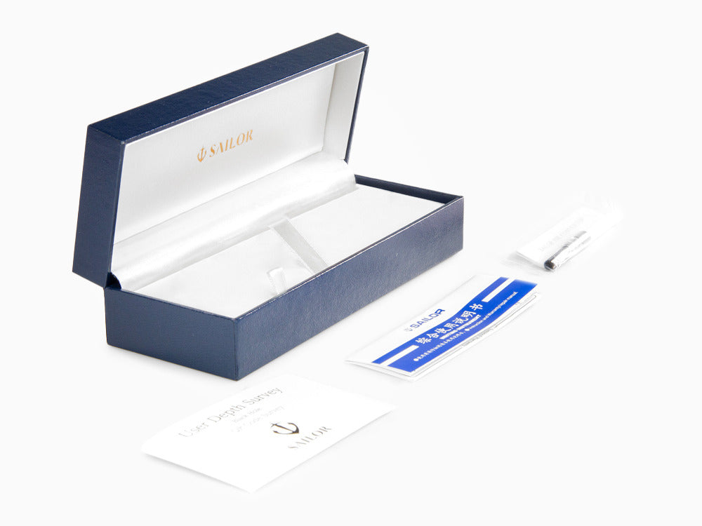Stylo Plume Sailor Professional Gear Slim Silver, Noir, Rhodium