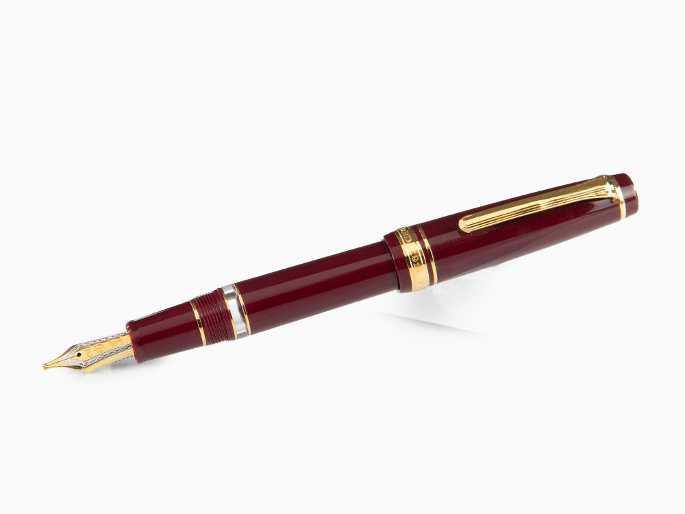 Stylo Plume Sailor Professional Gear Realo, Maroon, Or, 11-3926-432