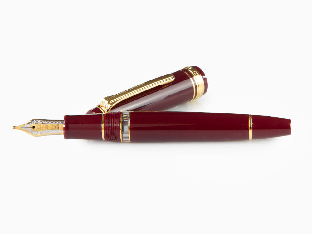 Stylo Plume Sailor Professional Gear Realo, Maroon, Or, 11-3926-432