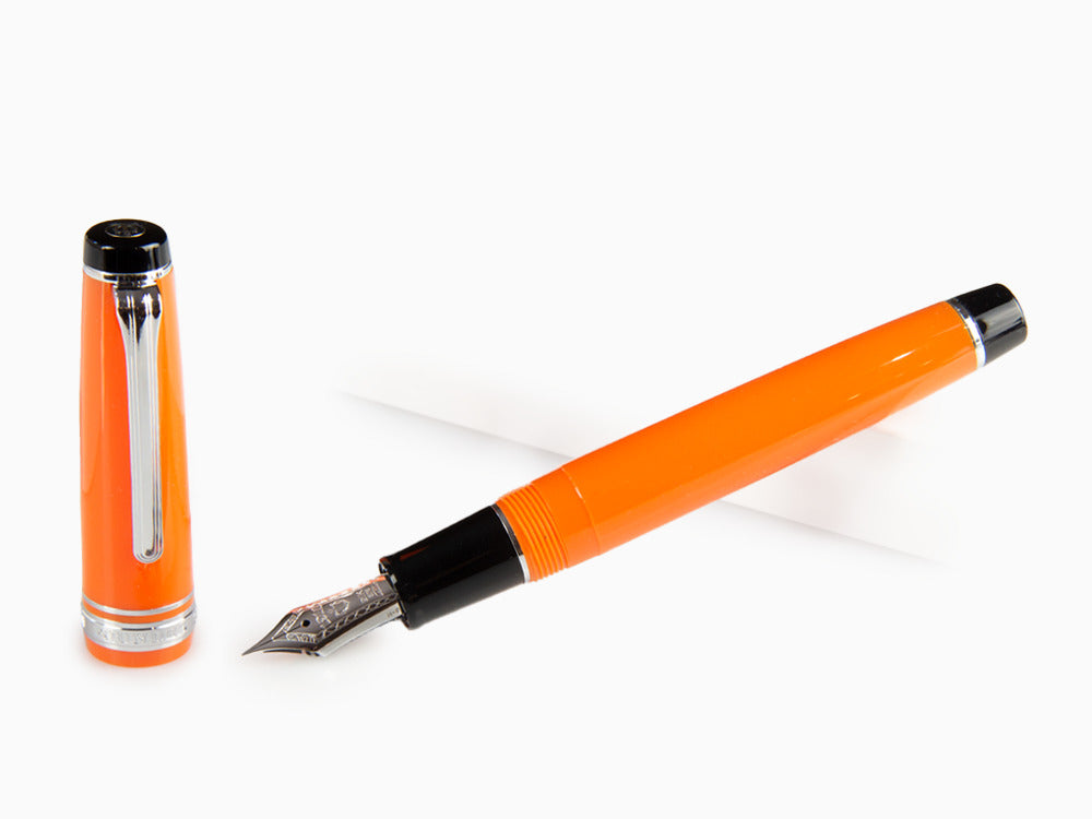 Stylo Plume Sailor Professional Gear Color, Orange, Attributs chromés