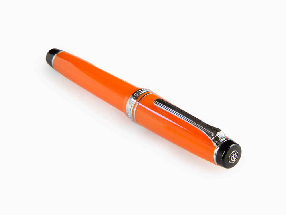 Stylo Plume Sailor Professional Gear Color, Orange, Attributs chromés